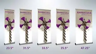123Displays How To Mount The Barracuda Graphic Attachment for retractable Banner stands