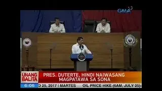 UB: Pres. Duterte, hindi naiwasang magpatawa sa SONA