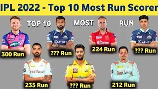 IPL 2022 - Top 10 players with most runs In IPL 2022 || सबसे ज्यादा रन बनाने वाले Top 10 ख़िलाड़ी