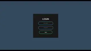 Login Form Using Only HTML & CSS