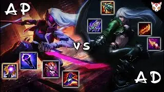 AP vs AD Katarina Comparison Montage (Season 11)