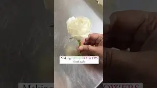 Making Fresh Flowers food safe 😱 | #cake #eggfreebaking #cakedecorating #bakealongwithsangeeta #diy