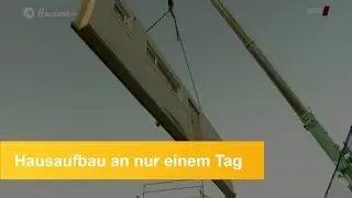 Aufbau eines B&uuml;denbender-Hauses in der WDR-Lokalzeit