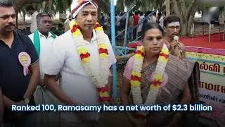 Who is KP Ramasamy, a farmer's son who entered Forbes rich list with ₹19,146 crore?