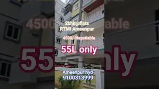 2bhk@flats Hyd-Ameenpur rtmi 4500/- per sft cont me 9100313999 2bhk @A1PROPERTIES_