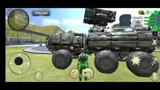 rope frog ninja hero -attack by a rocket tanker