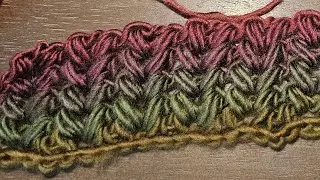 How to start the V-puff tunisian crochet stitch 