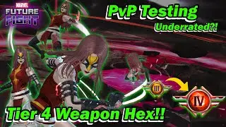 I Finally Tier-4&rsquo;d Weapon Hex&hellip; She&rsquo;s Not What I Expected?! (Full PvP Testing) | Marvel Future Fight