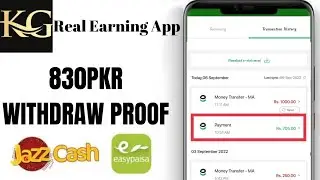 Kg App|830PKR Withdraw Proof|Technical Shahnavi