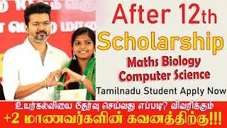 Scholarship Guide for 12th Students 2026 | Scholarship பெறுவது எப்படி? +2 Students Apply செய்யவும்.