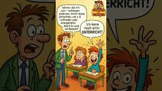 Fritzchen Witz: W&ouml;rter mit &ldquo;un&ndash;&rdquo; &ndash; Freche Antwort im Unterricht 😂 #witzdestages #schulwitze