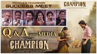 Q&A With Media at People's Champion Success Meet | Roshan | Anaswara Rajan | JAI SWARAAJYA TV