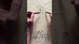 Sketching Architecture - 3 Peaks Alpine Cabin