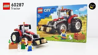 LEGO City Great Vehicles 60287 Tractor (2021) - unboxing and speed building