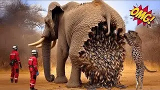 Animals Rescue Story  Saving an Elephant Covered in Thousands of Beehives! Wildlife Rescue #animals