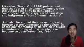 ECOLOGICAL LITERACY| Group 6