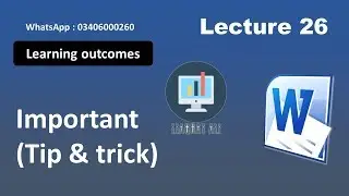 MS WORD 2016 Magic Tips & Tricks free (Lecture 26)