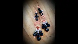 Part A - Fancy Statement Earrings - Cheryl St.Pierre of Majestic Wire Artworks