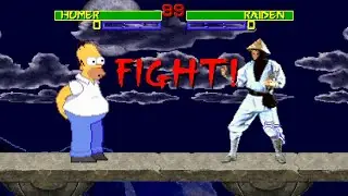 If Homer Simpson was in Mortal Kombat