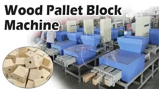 How Wood Pallet Block Making Machines Work &ndash; Full Process Explained #woodworking #wood