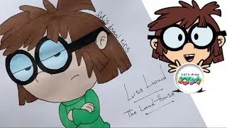 THE LOUD HOUSE drawing characters / How to Draw Cartoon Girl Lisa Loud