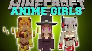 Minecraft: ANIME GIRLS (CUTE MOB MODELS!) Mod Showcase