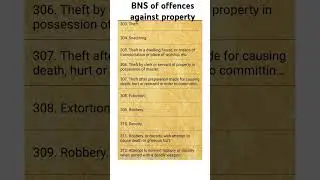 bns of offences against property #theft#exam#music#ipc#law#viralvideo#songs#ips#police#studyhub#llb