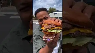 $5.99 Burger in Inglewood (worth the hype? 🤔) #foodie #foodvlog #restaurant #foodreview #losangeles