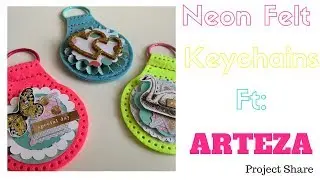NEON Felt Keychains FT: ARTEZA
