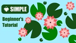 Lily Pad ILLUSTRATION BEGINNER TUTORIAL | Inkscape Tutorial