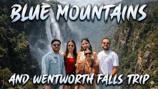 🩵Blue Mountains + Wentworth Falls = unforgettable 🫶🏻,Wow😱 #couple #vlog #sydney #bluemountain #trip 