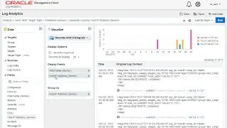 Searching for Log Entries Using Oracle Log Analytics Cloud Service