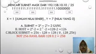 tutorial menghitung ip address,  subnet mask dan net id