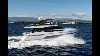 Luxurious Fairline Squadron 68  Tour - For sale, lying Southampton.