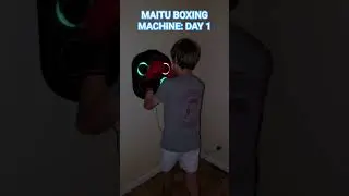Maitu Boxing Machine Day 1 for Blake! This is such an awesome way to exercise! #boxing #excercise