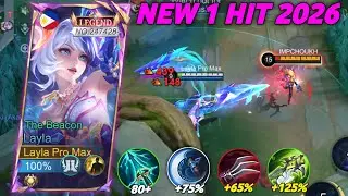 GLOBAL LAYLA THE BEST BUILD & EMBLEM 2026!! NEW 1 HIT BUILD FOR LAYLA - Mobile Legends