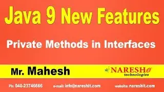 Java 9 New Features | Private Methods in Interfaces | Java 9 New Features with Examples | Mr.Mahesh