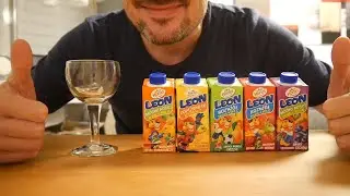 ASMR PO POLSKU &ndash; Hortex Leon Soczki &ndash; 5 Flavors of Polish Juice Drinks