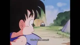 Bulma hits Goku by a car. (Accidental)