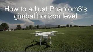 How To Adjust DJI Phantom 3 / 4 's Gimbal Horizon Level | MicBergsma