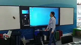 All in One Interactive Whiteboard with A Grade AG Panel Recordable Side Boards Ultra HD Resolution