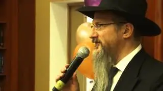 Нисанов Год Семенович и Зарах Илиев на открытии новой еврейской школы &laquo;Хедер Менахем&raquo;