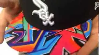 White Sox 'REAL GRAFFITI VIZA-PRINT' Black Fitted Hat by New Era