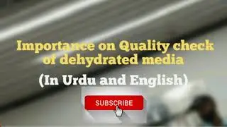 How to do Quality check on Laboratory dehydrated media| Urdu/Hindi/English | Part 2 [media]