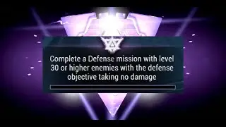 Complete a Defense with the objective taking no damage - Warframe Riven Challenge