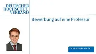 DHV-Video-Seminar: Bewerbung auf eine Professur