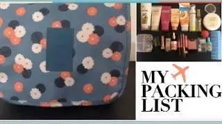 How to pack Toiletry & makeup in ONE BAG | Toiletry Packing