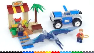 LEGO Jurassic World Pteranodon Chase 76943 review! A 4+ set with new pterosaur color, great prints