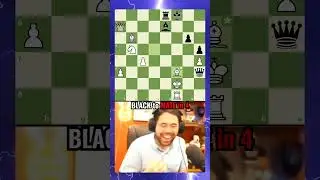 Mate in 4‼️(20)#chess #chesspuzzle #hikaru #checkmate #matein4