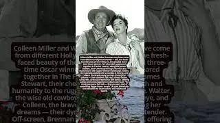 Colleen Miller and Walter Brennan &mdash; Youth, Wisdom, and Western Magic #hollywoodbuzz #vintage